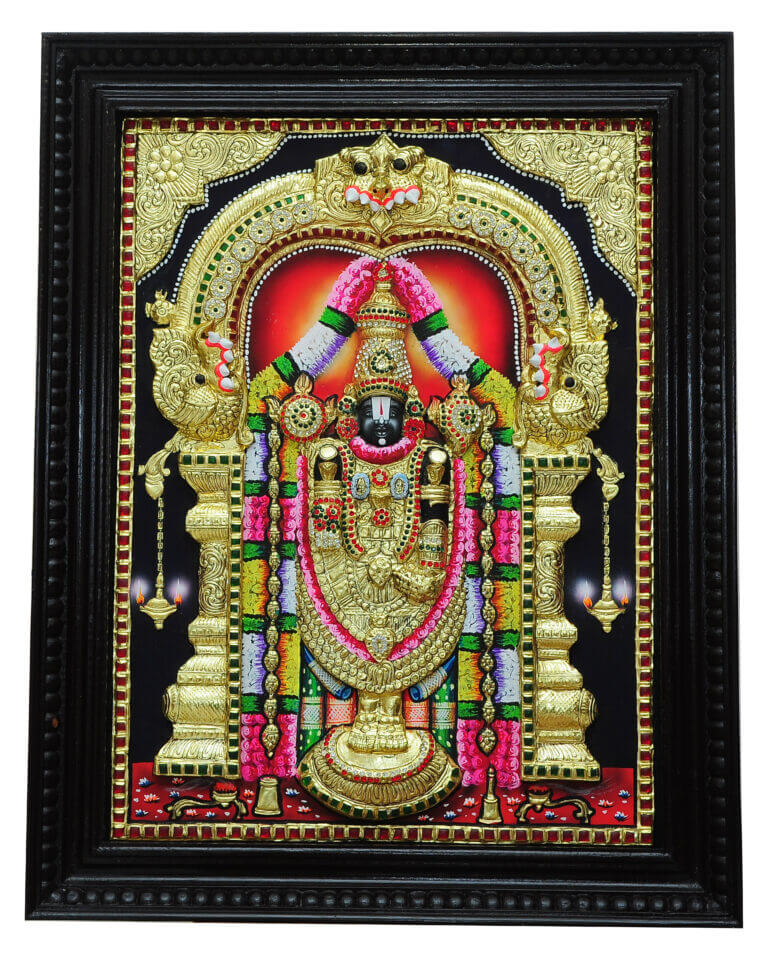 Balaji 3D Embossed Tanjore Painting
