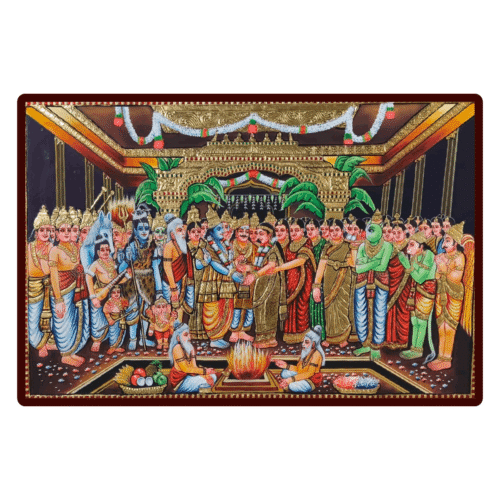 Srinivasa Kalyanam Tanjore Painting