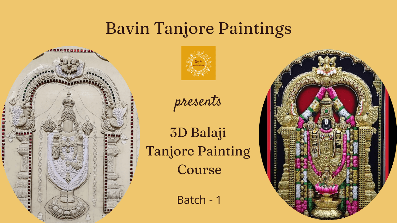 3D Balaji Tanjore Painting Batch 1