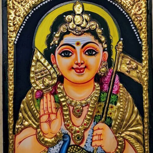 Murugan Tanjore Painting
