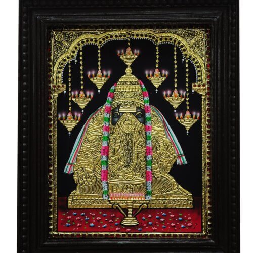 Pillayarpatti Karpaga Vinayagar Tanjore Painting