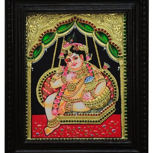 Butter Krishna Tanjore Painting