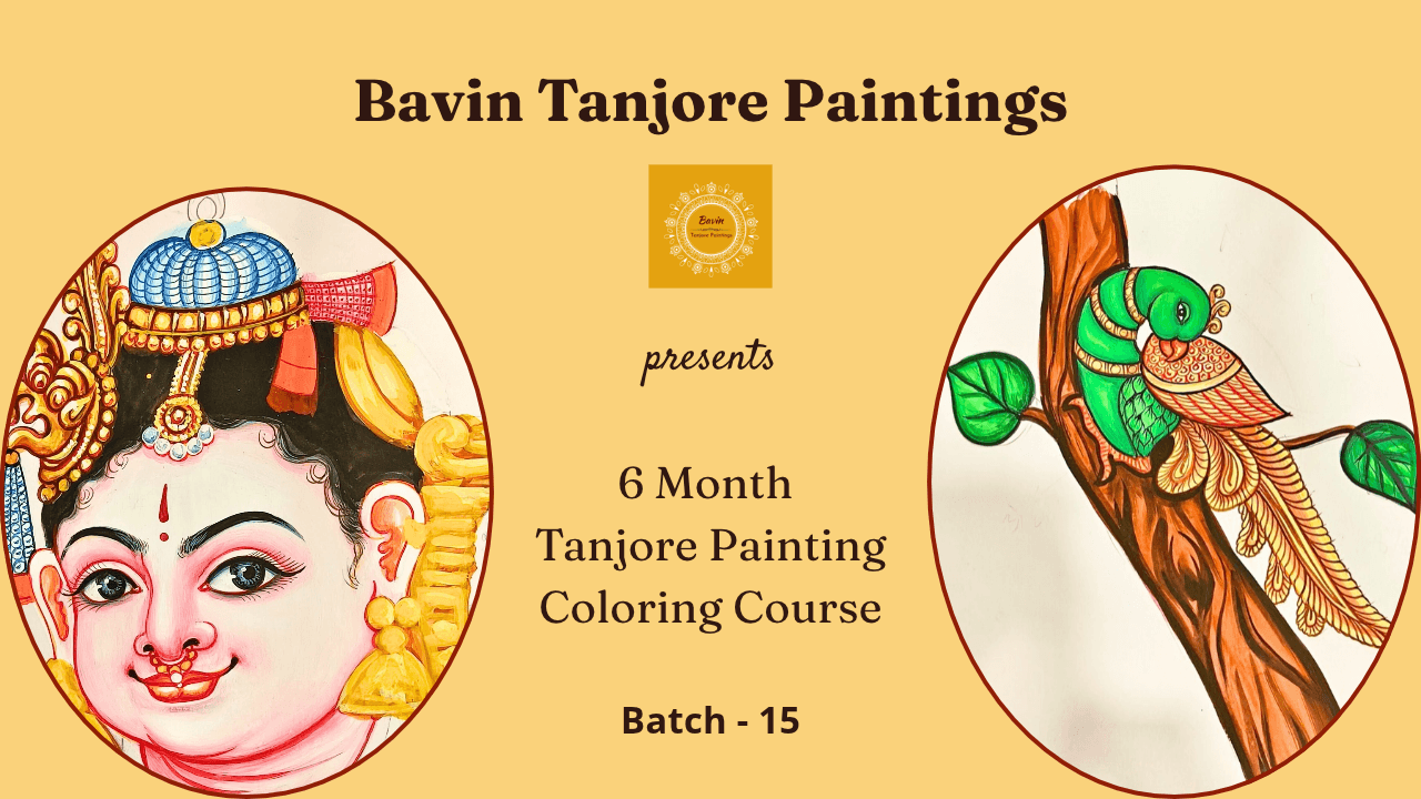 Batch 15 Tanjore Painting 6 Month Coloring Course