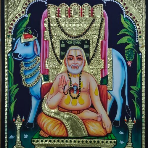 WhatsApp Image 2026-07-01 at 1.21.47 PM (2) Raghavendra Tanjore Painting